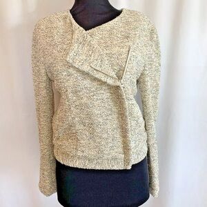 Joie Boucle Knit Side Zipper Jacket - Size Small